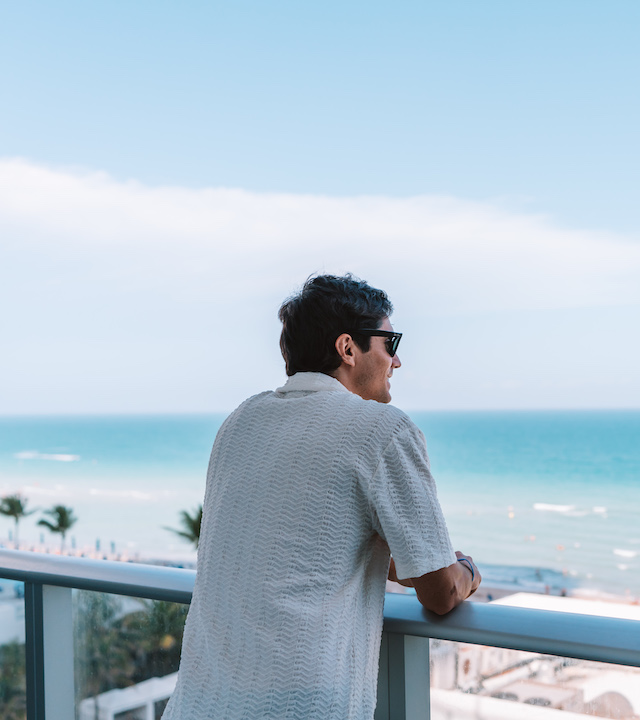 Man on the balcony 
